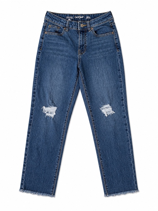 Cat & Jack Other - Cat & Jack Blue Distressed Straight-Leg Jeans